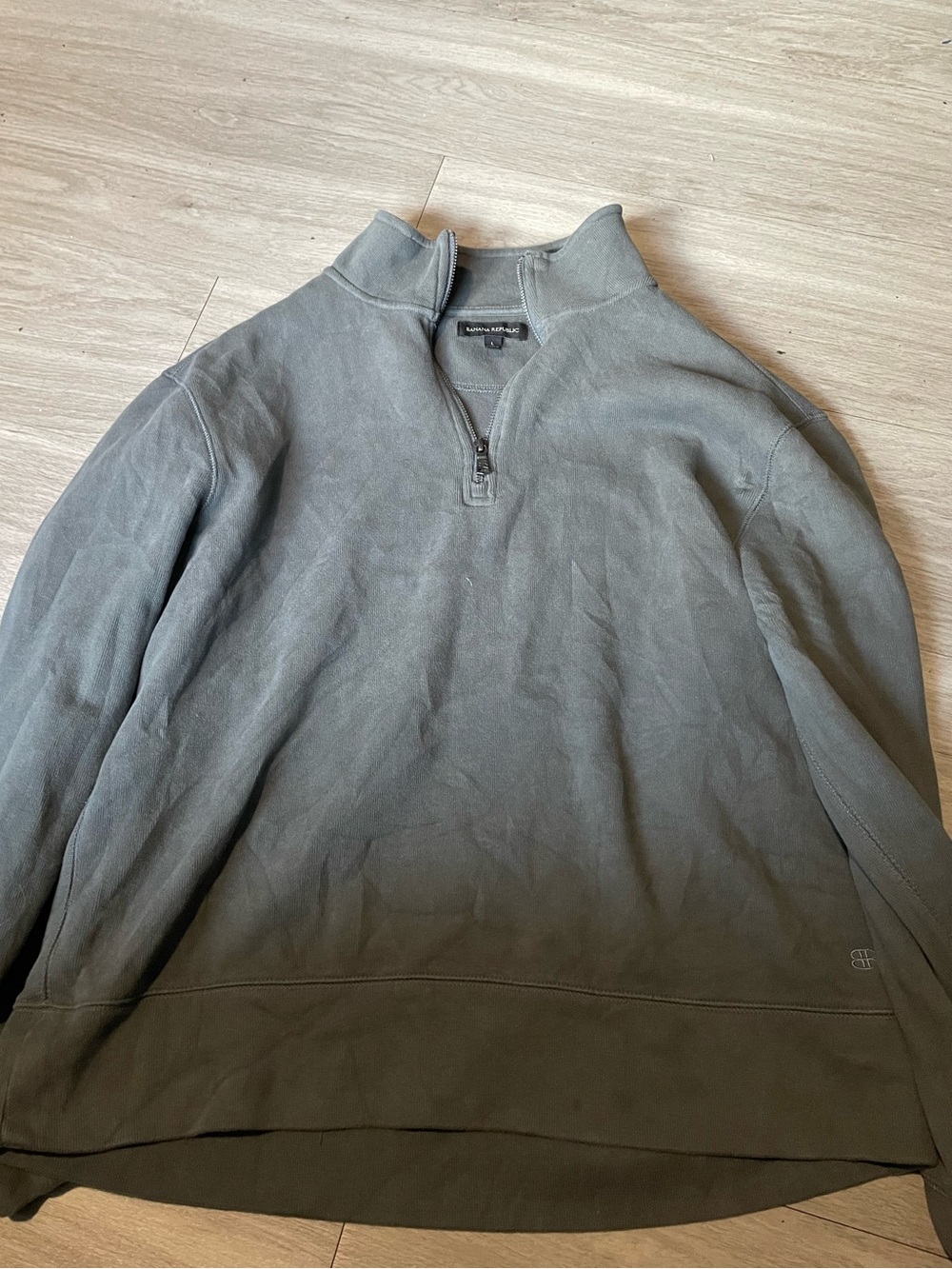 Banana Republic Women’s V-Neck Quarter-Zip Sweater